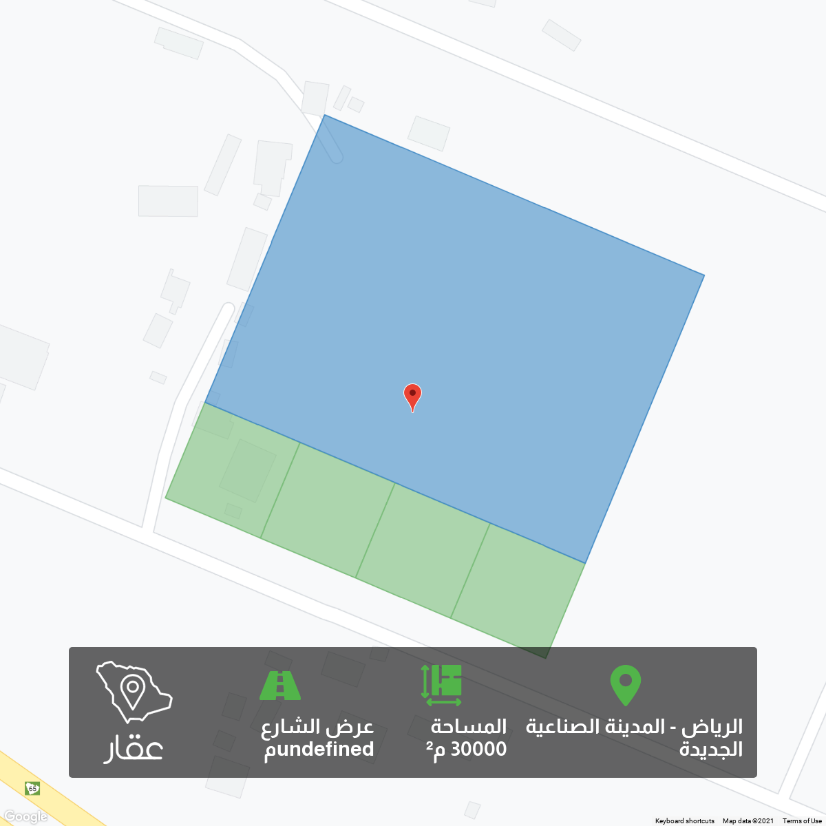 أسرع خريطة المنطقة الصناعية الثانية بالرياض