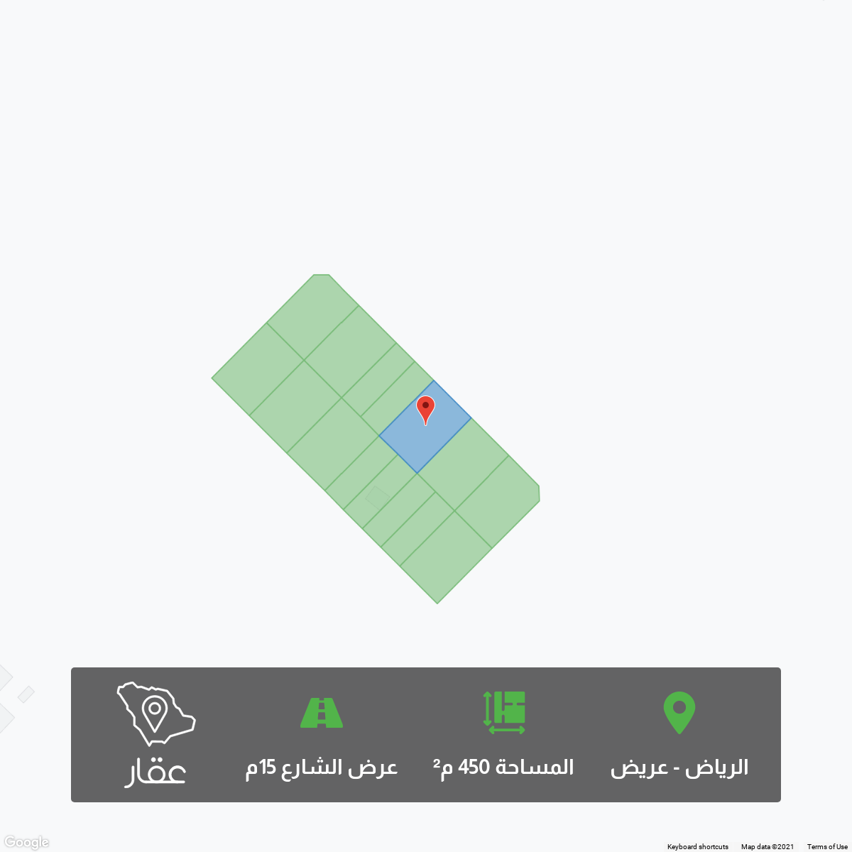 أراضي للبيع في حي عريض تطبيق عقار