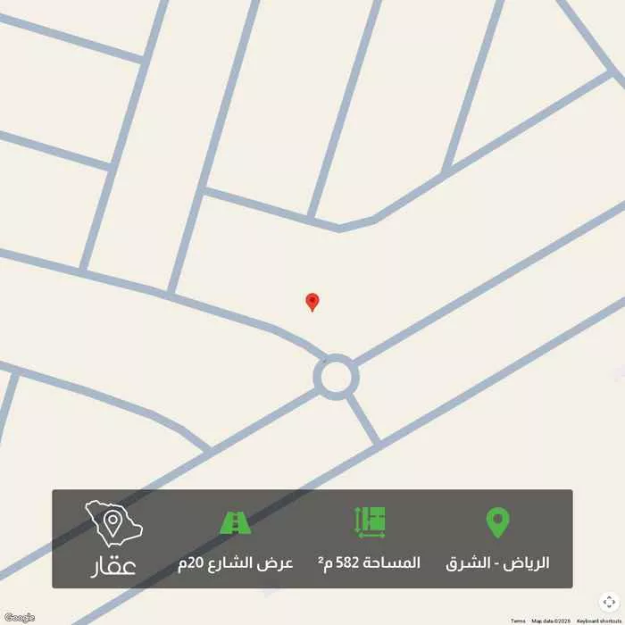 582 sqm land in Ash Sharq 1