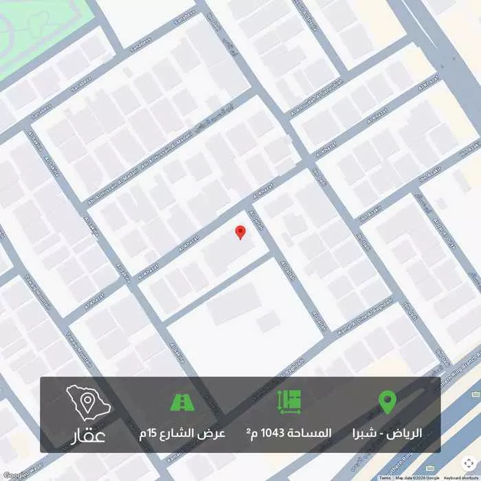 أرض 1043 م² في شبرا 1