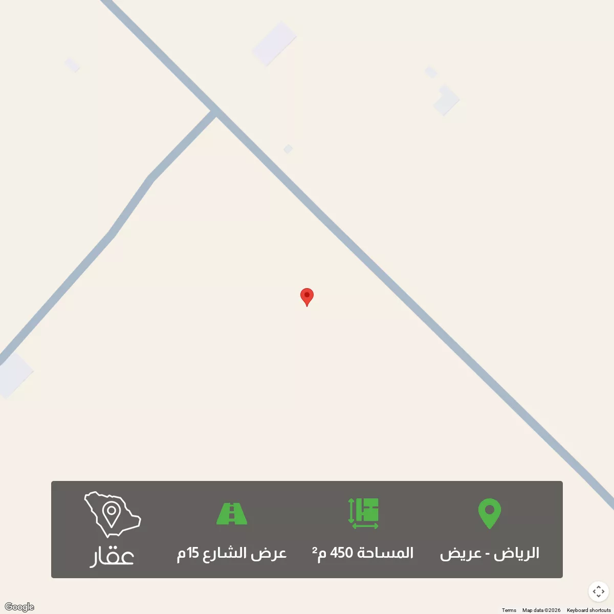 450 sqm land in Uraidh 1