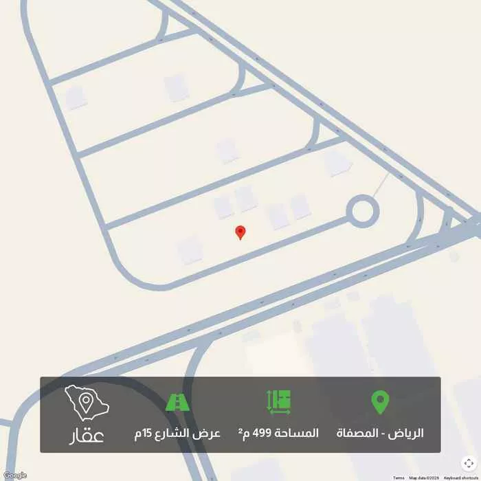 499 sqm land in Al Misfat