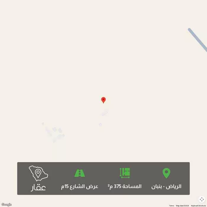 375 sqm land in Banban 1