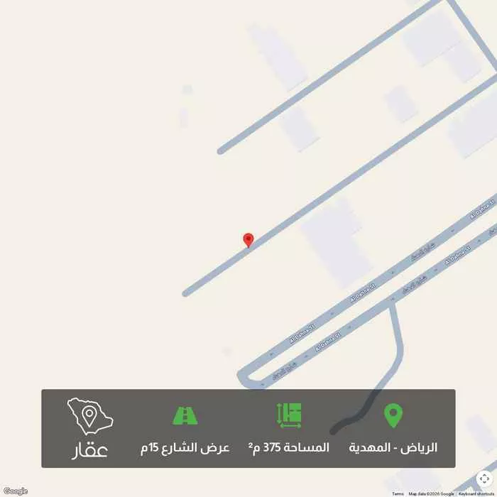 أرض 375 م² في المهدية