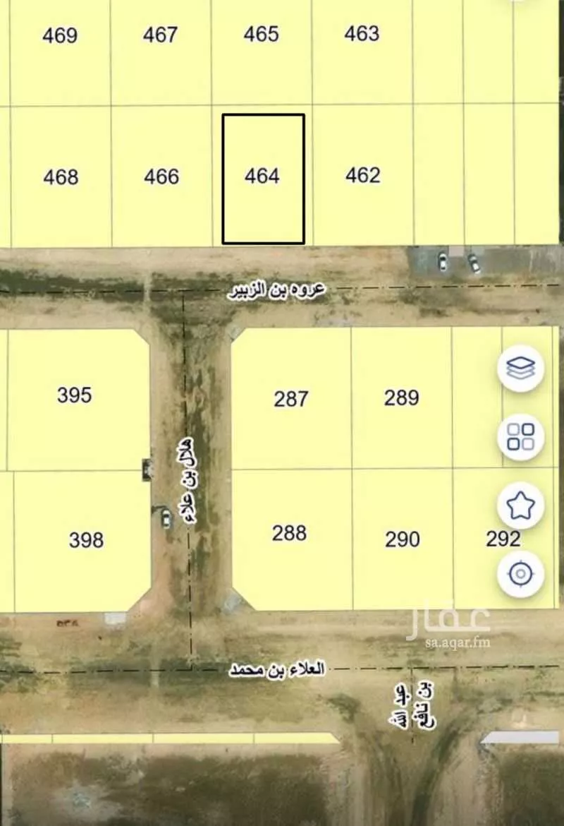 أرض 437 م² في الكوثر