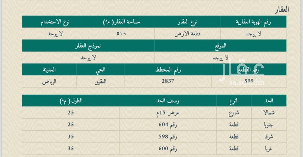 land in Hittin, Riyadh 2
