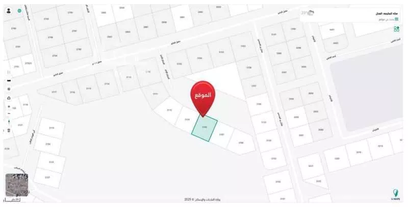 أرض 750 م² في العدل 2