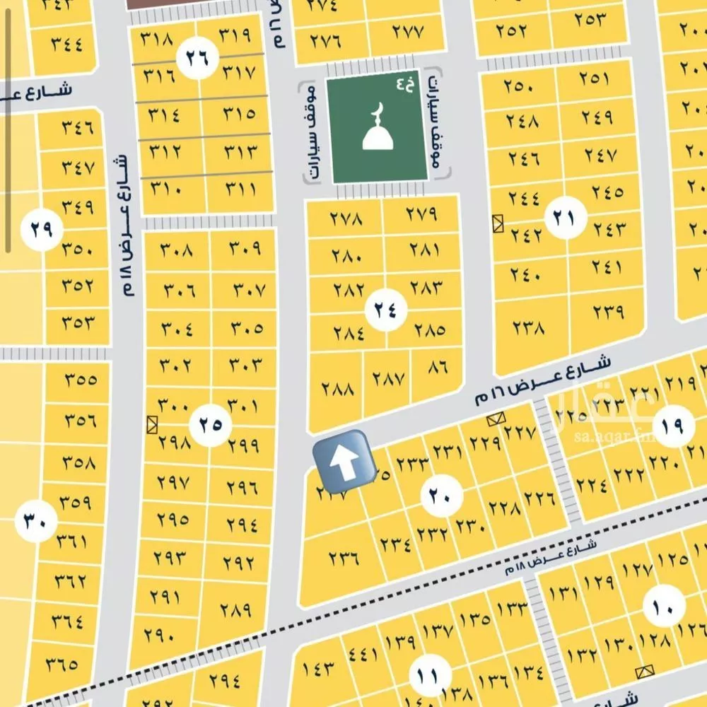 أرض 1176 م² في البحر