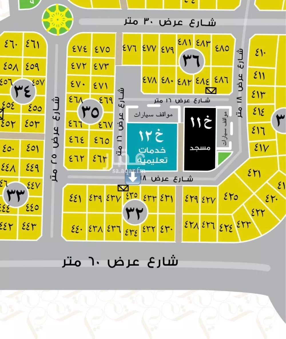 764 sqm land in Al Bahr