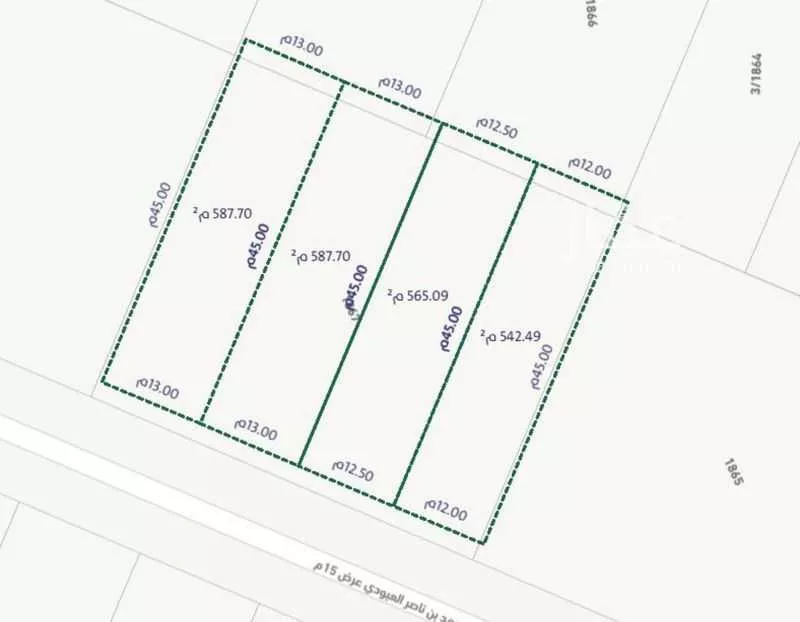 أرض 585 م² في ضاحية نمار 2