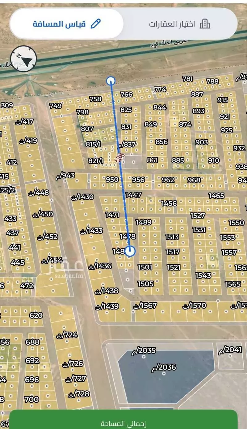 أرض 622 م² في بنبان 2