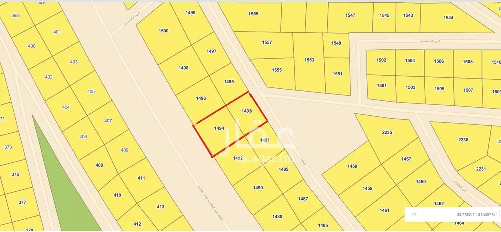 أرض 1006 م² في الحمراء و ام الجود 2