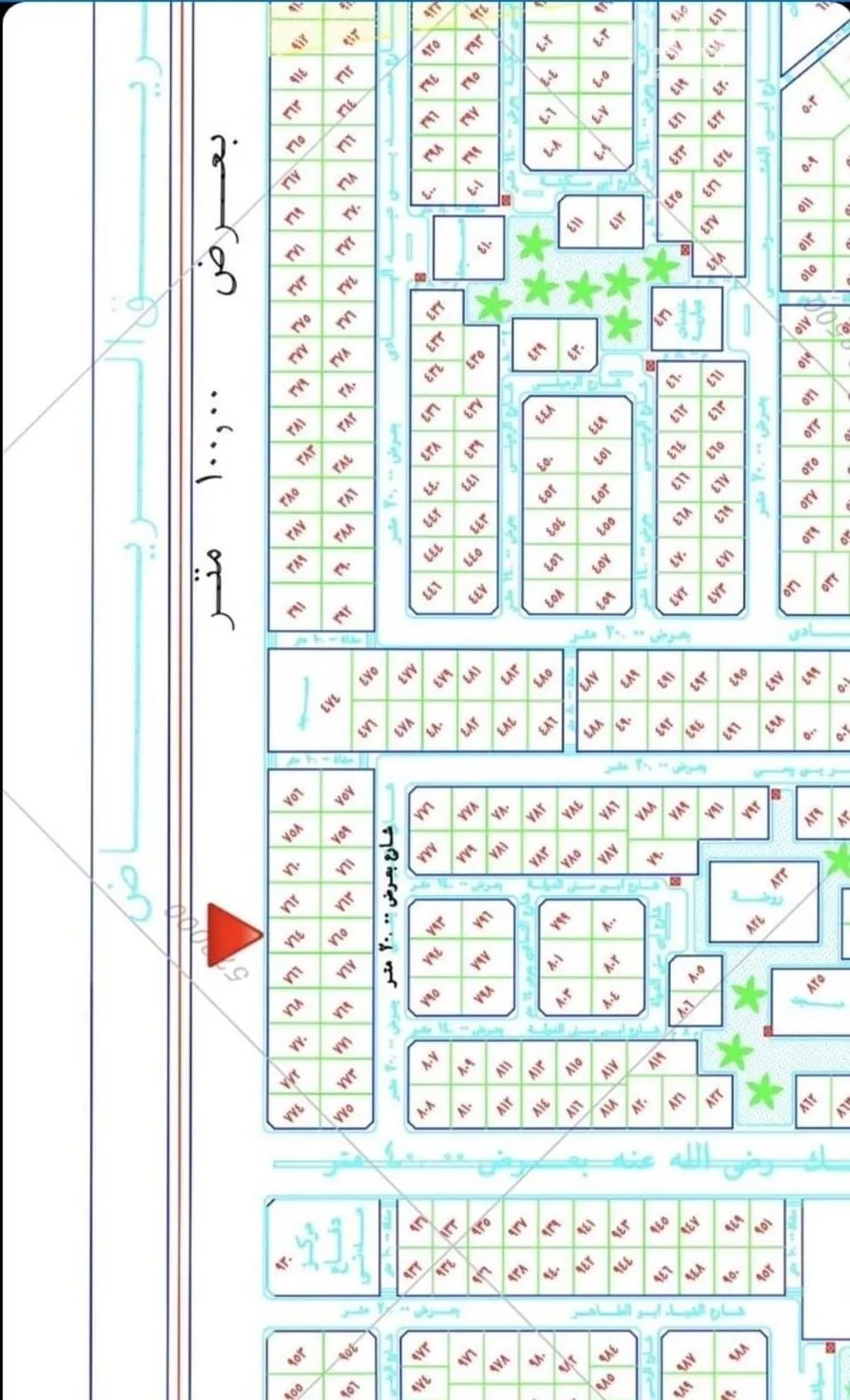 أرض 601 م² في المطار 2