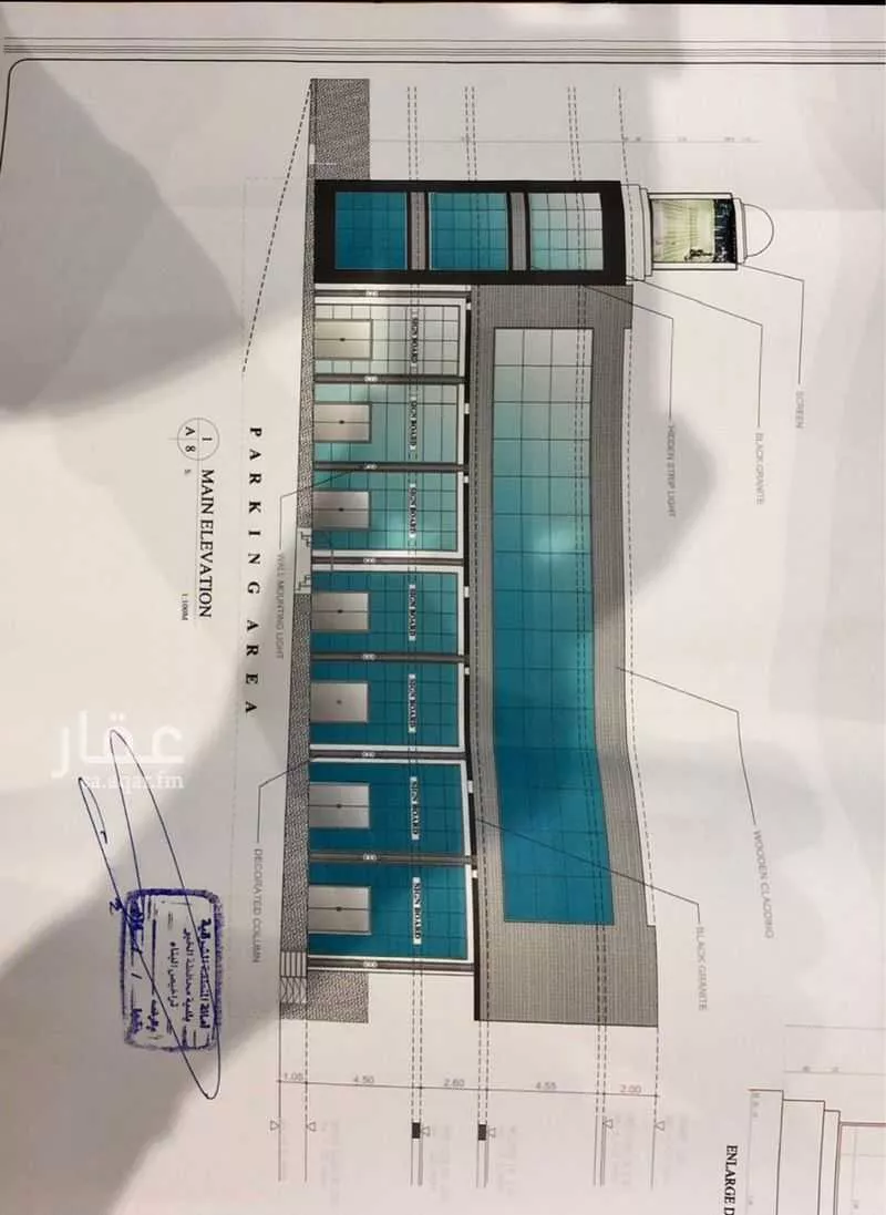 عمارة 772 م² في الحزام الاخضر 3