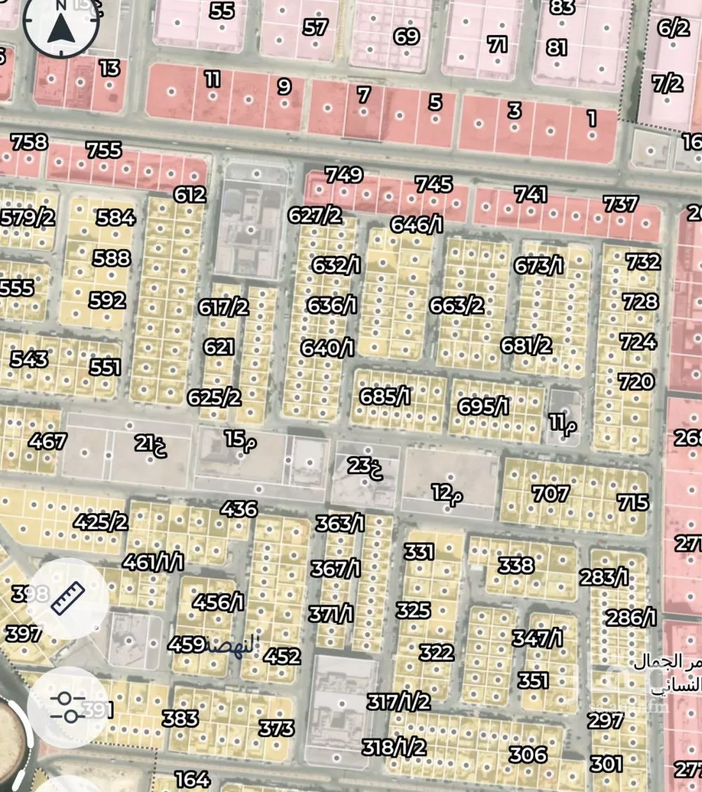 أرض 689 م² في النهضة 2