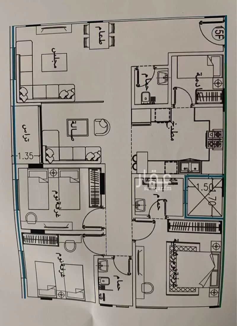 5 bedroom apartment in Al Narjis 4