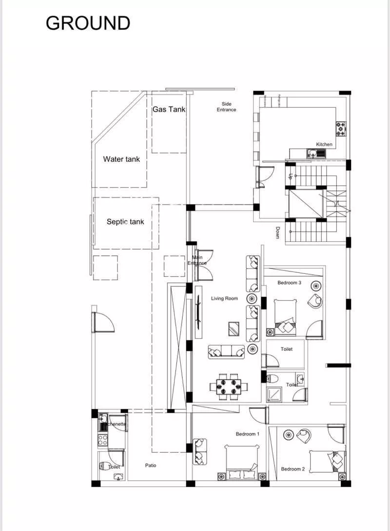 3 bedroom villa in Al Nakheel, Riyadh 7