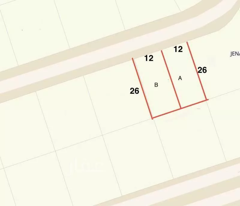 أرض 312 م² في النعيم