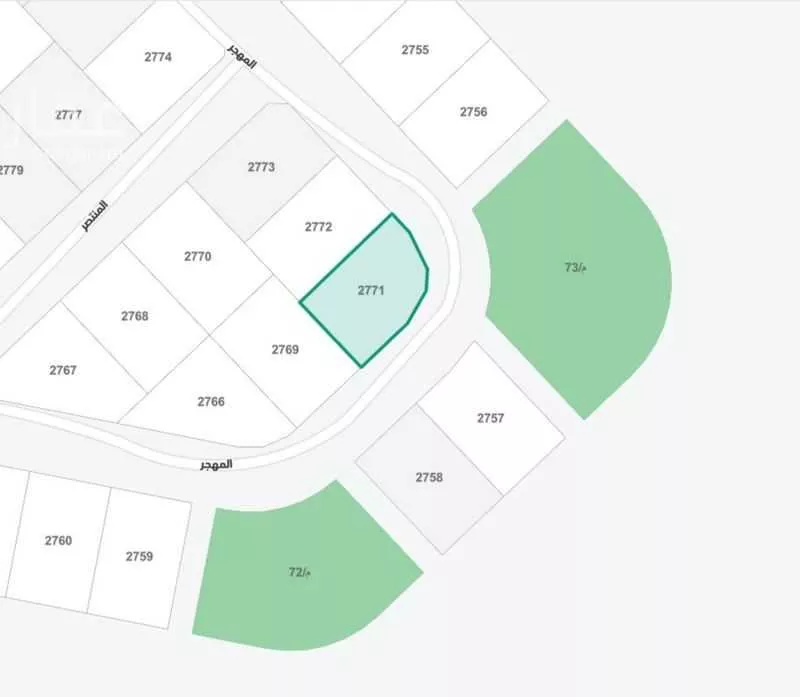 أرض 580 م² في الملك فهد 5