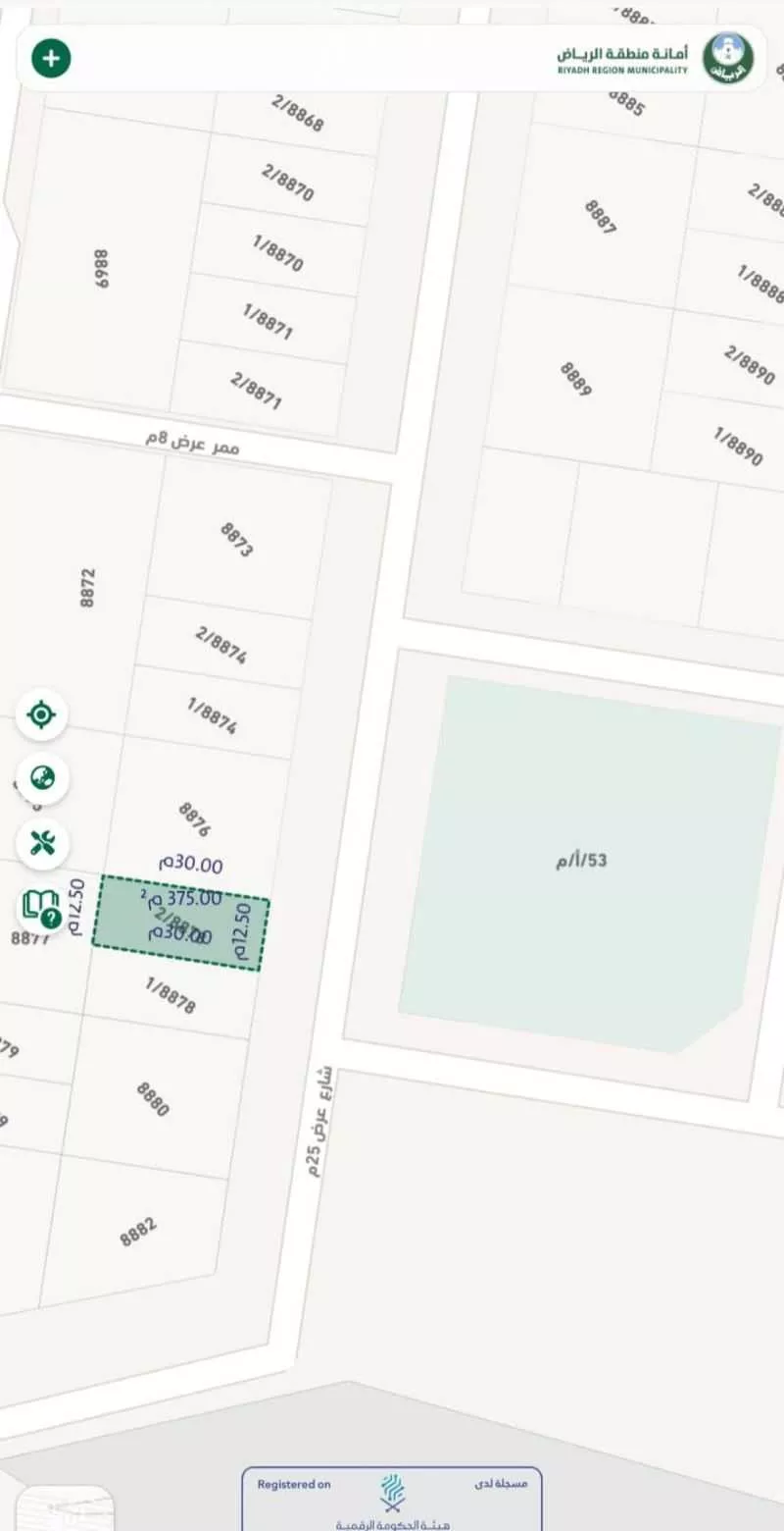 أرض 375 م² في المهدية 3