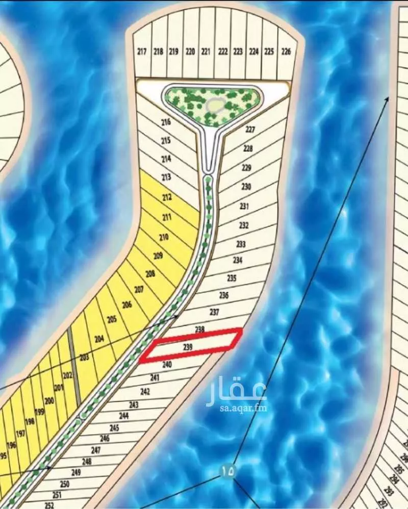 أرض 1517 م² في المرجان 2