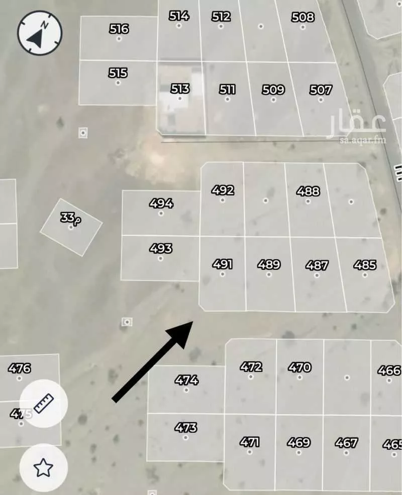 أرض 892 م² في البلقاء