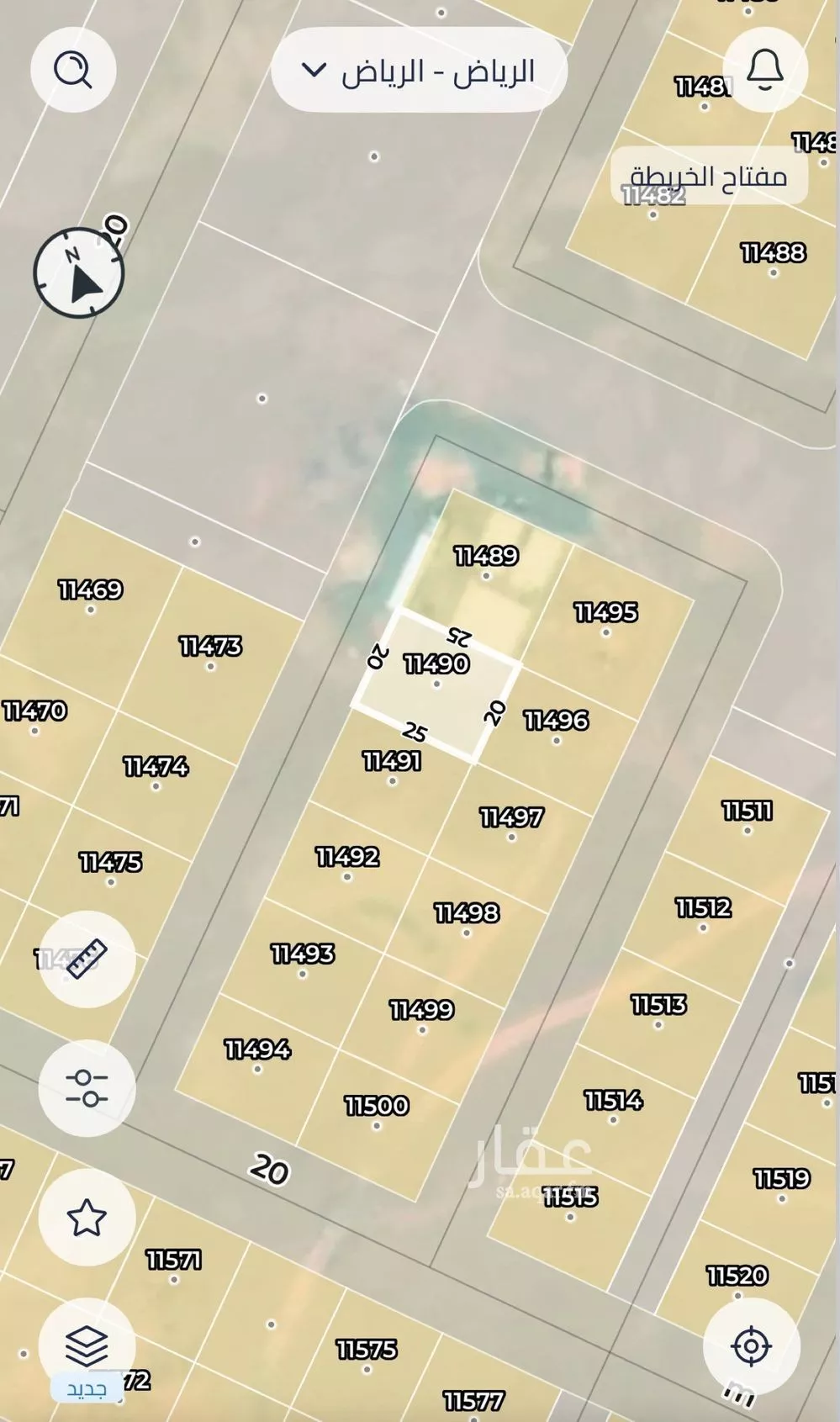 أرض 500 م² في عريض 2