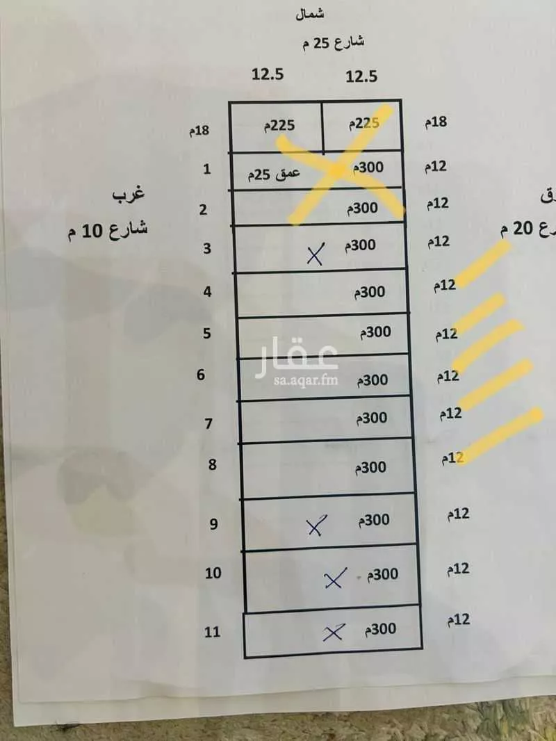 أرض 300 م² في الرمال 3