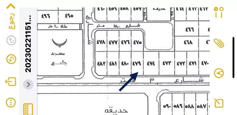 أرض 802 م² في الجصة 5