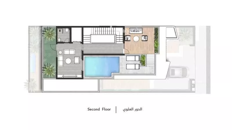 فيلا 4 غرف في النرجس 4