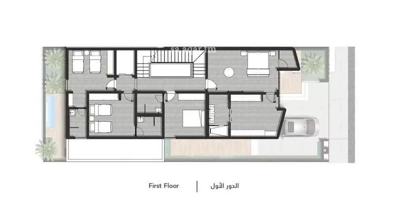 فيلا 4 غرف في النرجس 2