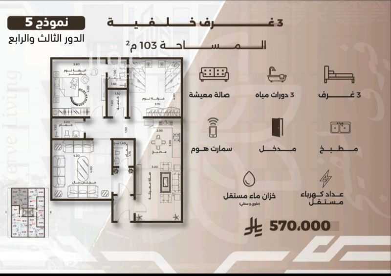 4 bedroom apartment in Al Nahda, Jeddah 6