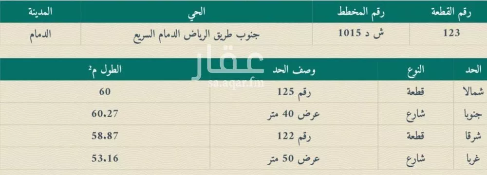 أرض 3374 م² في الأمل 2