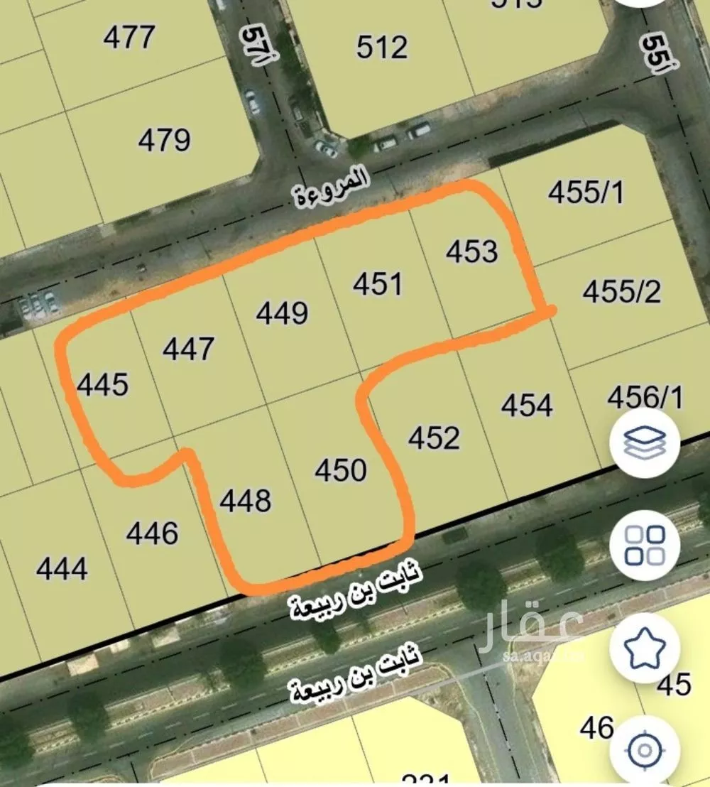 أرض 600 م² في الشعلة