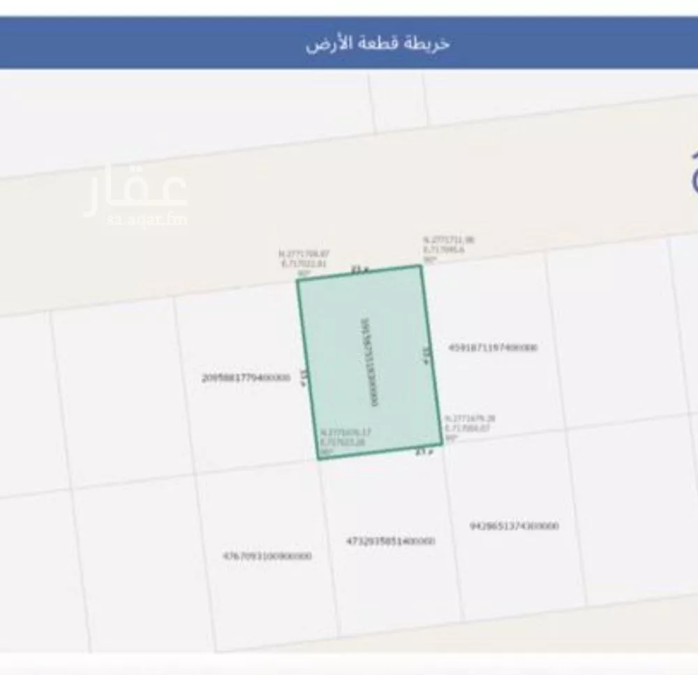 أرض 759 م² في الشرق 3