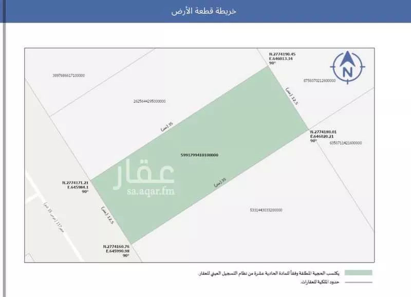 أرض 437 م² في بنبان 2
