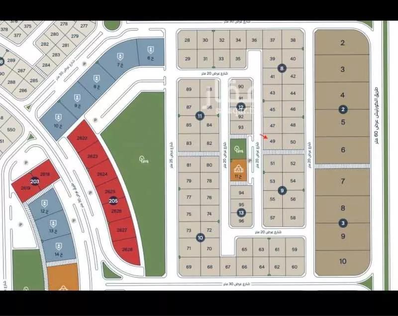 أرض 1050 م² في الخبر