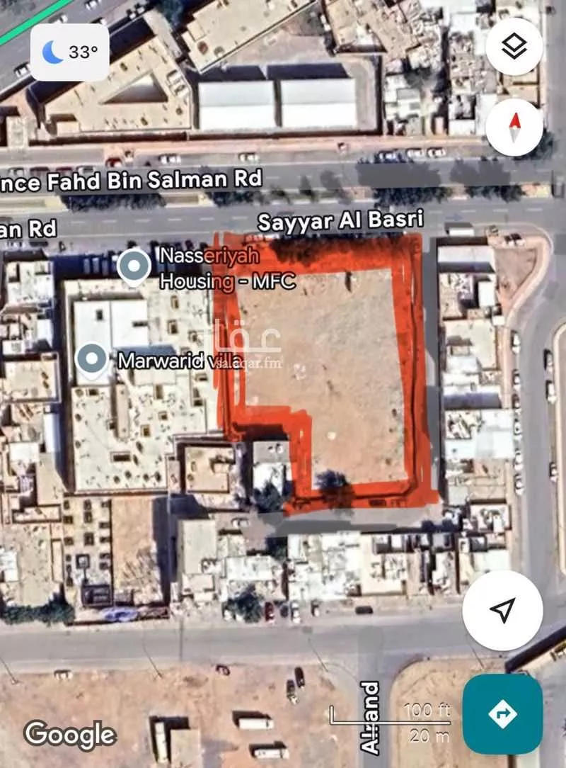 أرض 2425 م² في الناصرية 3