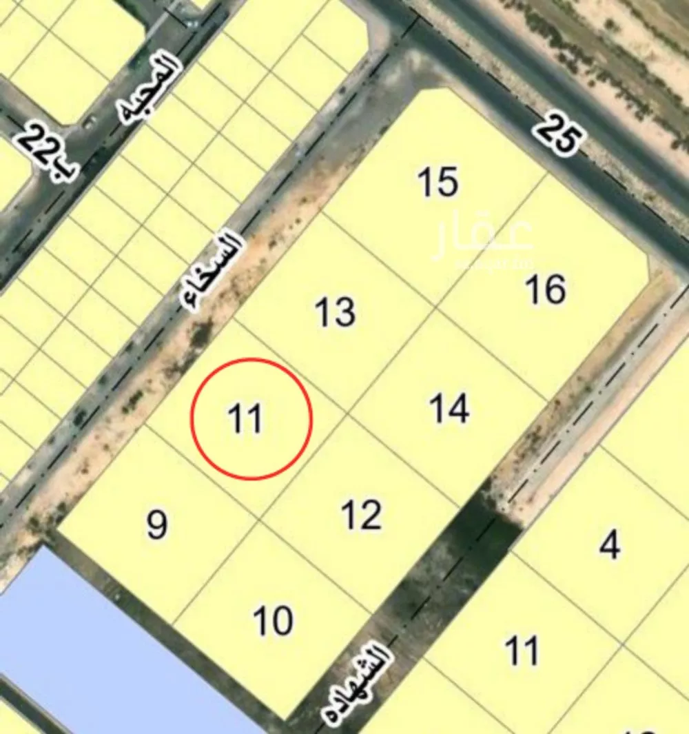 أرض 2500 م² في البحيرة 2