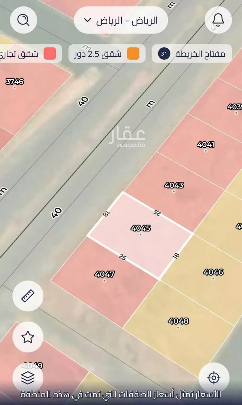 450 sqm land in Al Mahdiyyah 2