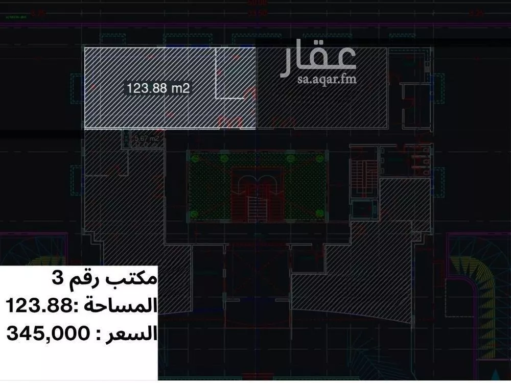 875 sqm office in Al Nakheel 5