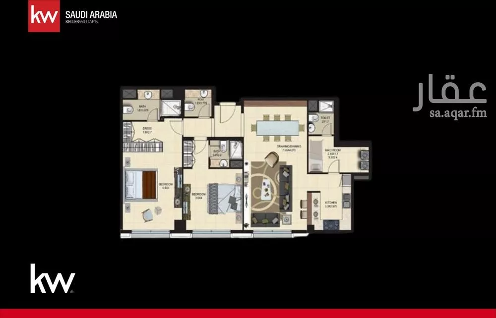 شقة 2 غرف في الصحافة 4