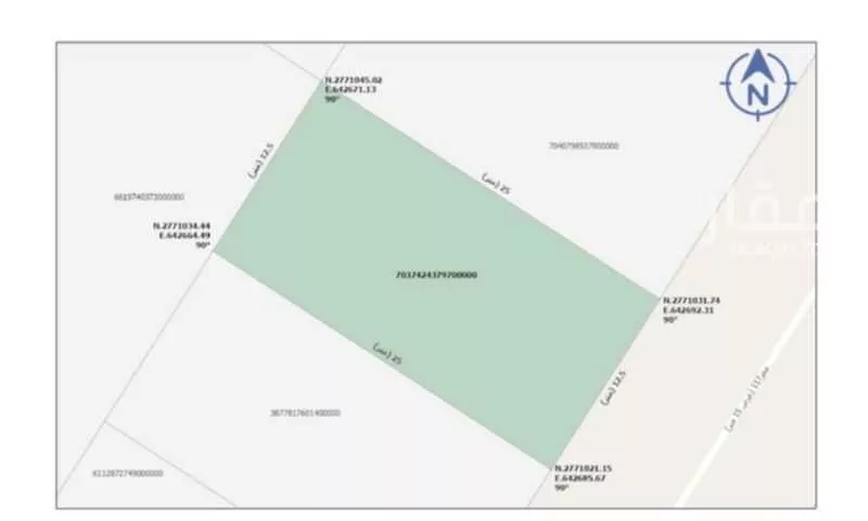 أرض 312 م² في بنبان 2