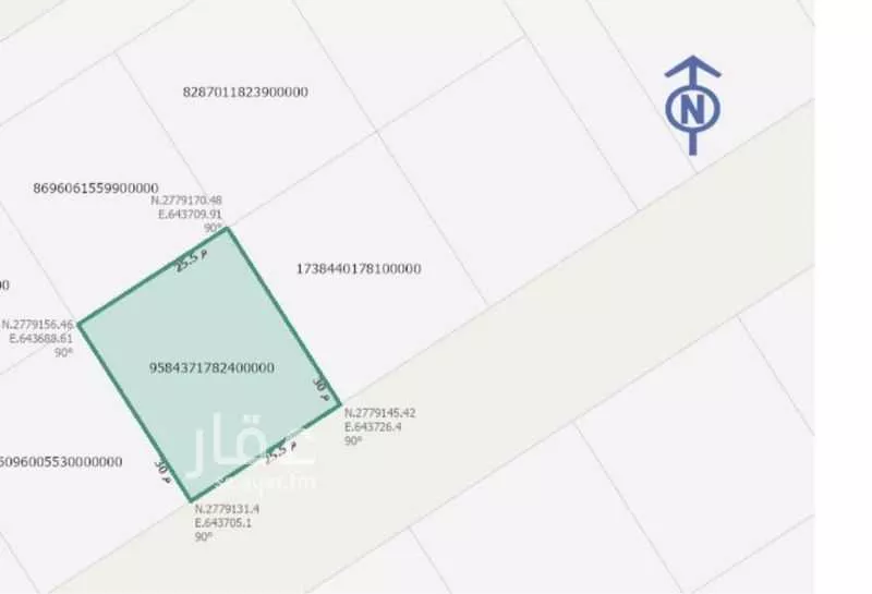 أرض 765 م² في بنبان 3