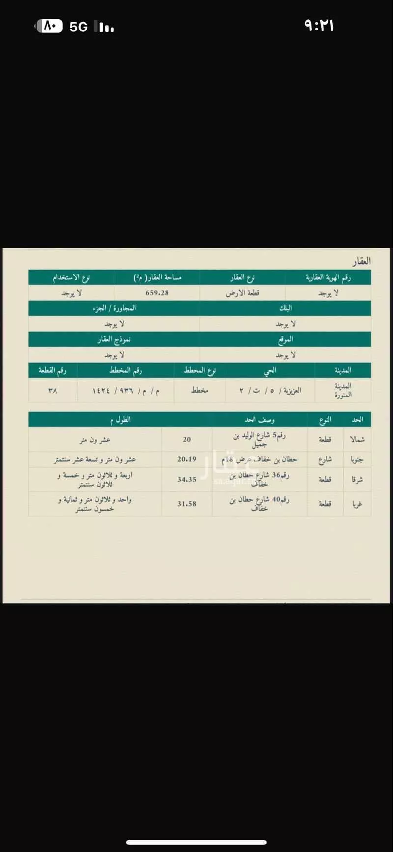 أرض 659 م² في السكة الحديدية 4