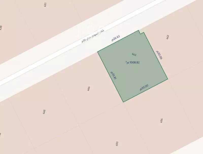 1009 sqm land in Taibah 4