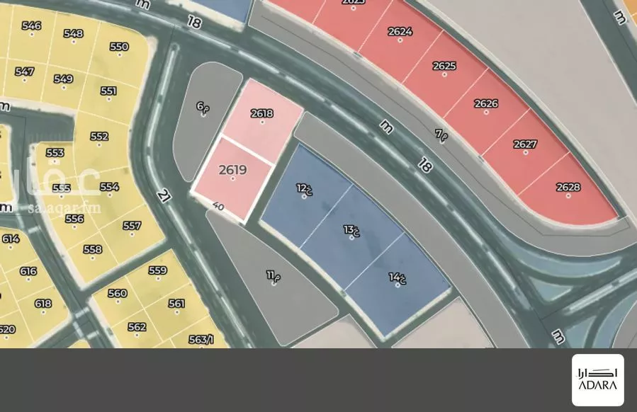 أرض 1669 م² في الخبر