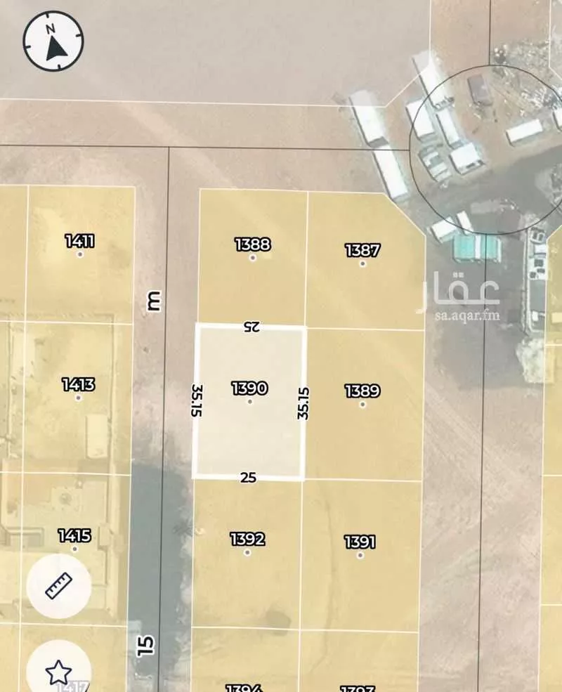 أرض 875 م² في الشرق 2