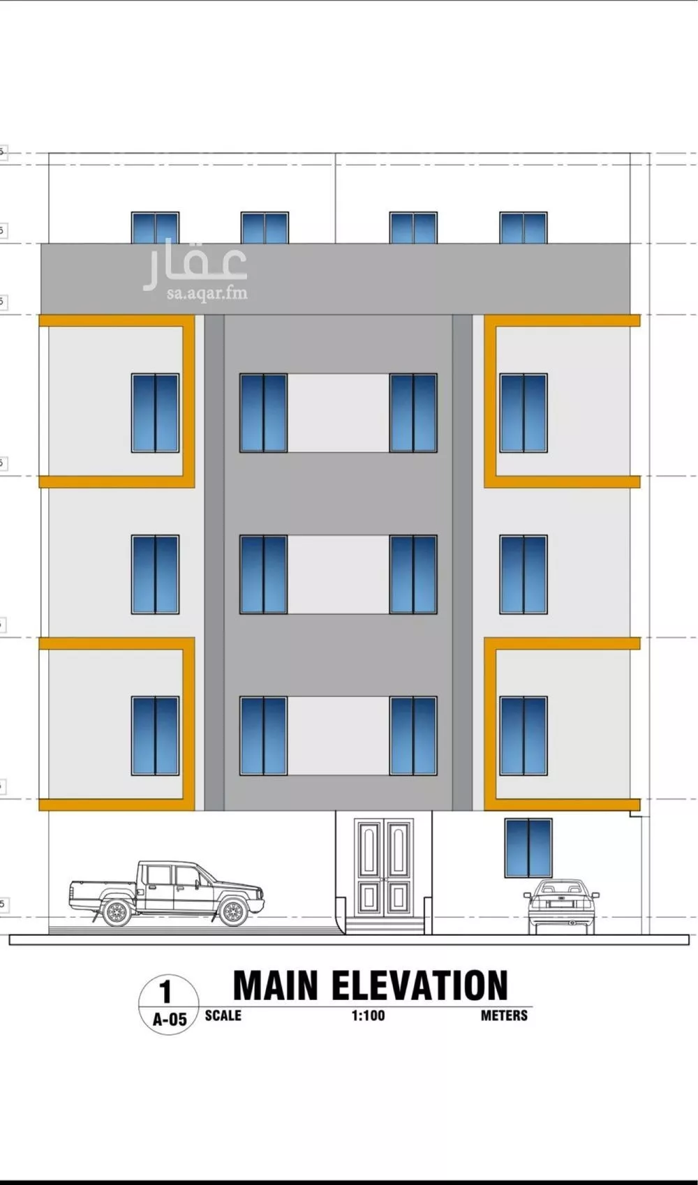 عمارة 348 م² في مدينة العمال 1