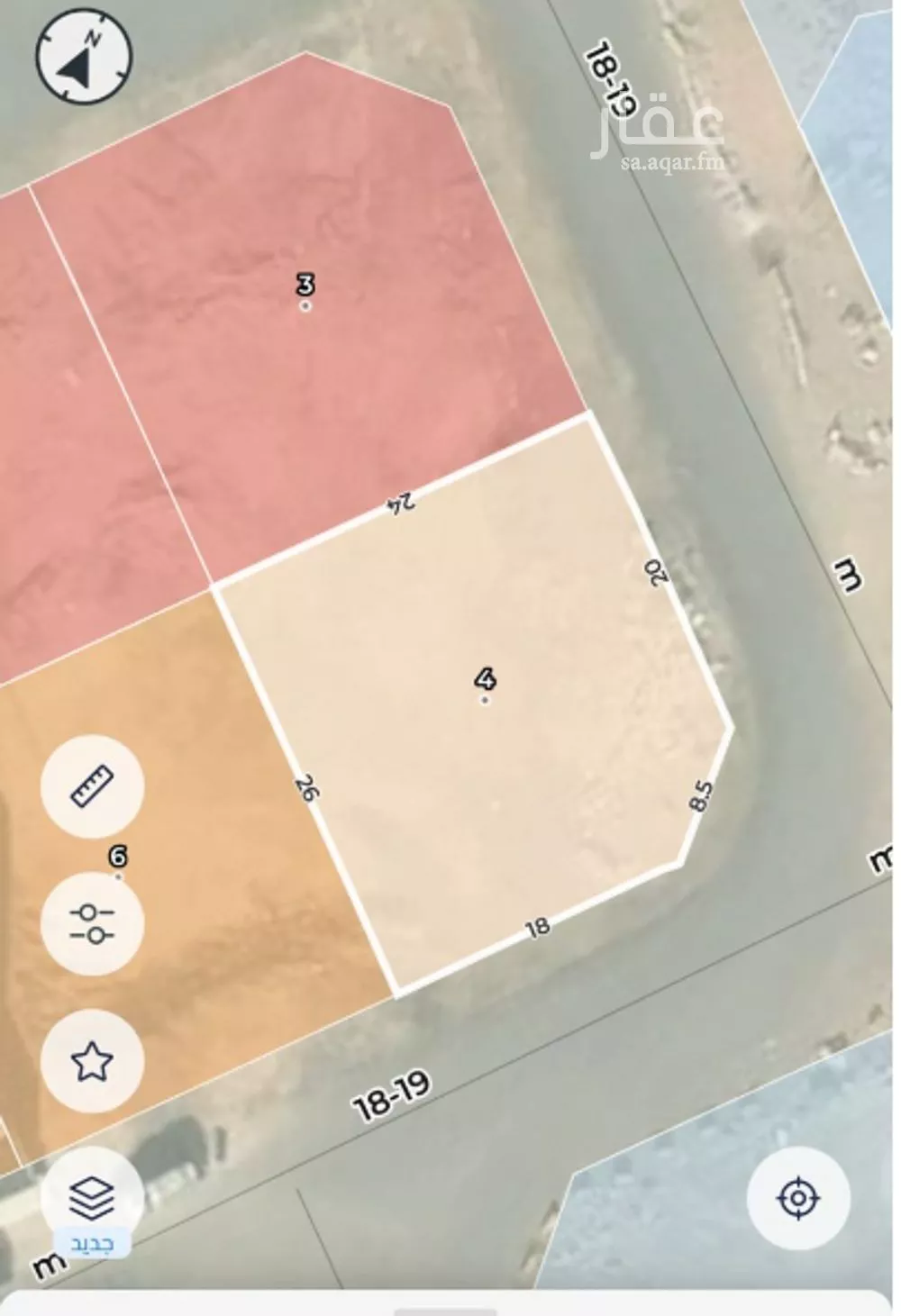 أرض 606 م² في قلعة مخيط